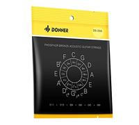 Donner Corde per Chitarra Acustica leggera, rivestite in Bronzo Fosforoso, 11-50, 1 set di 6 corde in acciaio esagonale (DAS-20L)…