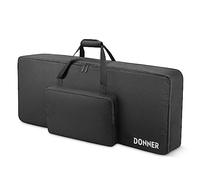 Donner Custodia per Tastiera da 61 Tasti, 102 x 42 x 15 cm Borsa per Pianoforte Elettrico con Imbottita da 10 mm e Nylon Oxford 600D, Nero