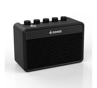 Donner 5W Amplificatore Chitarra Elettrica, Mini Amplificatore Chitarra Ricaricabile, Portatile Amp Chitarra con Suono Britannico Retrò, Suono Pulito, Overdrive Caldo, Distorsione Selvaggia (DA-10)
