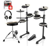 Donner DED-80 5 drum 3 cymbal electric drum set White DE