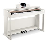 Donner Digial Piano 88 Key Weighted DDP-100 88 Key Weighted Action Pianoforte Digitale, Pianoforte per Principianti con Supporto per Mobili, Alimentatore, Bianco