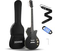 Donner DLP-124B Chitarra Elettrica LP Full Size 39” per Principianti Nero