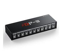 Donner DP-3 Alimentatore per Pedali Chitarra con 10 Uscite DC Isolate, Compatibile con Pedali 9V/12V/18V (100mA/300mA/500mA)