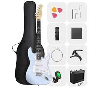 DONNER DST-80 E-Guitar Set Completo per Principianti da 39" con Amplificatore, Pickup SSS Classico, Include Gig Bag, Accordatore, Capotasto, Cinghia, Plettri e Lezioni Online Gratuite