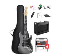 DONNER DST-80 E-Guitar Set Completo per Principianti da 39" con Amplificatore, Pickup SSS Classico, Include Gig Bag, Accordatore, Capotasto, Cinghia, Plettri e Lezioni Online Gratuite