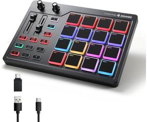Donner EC3305 Starrypad Controller MIDI Pad con 16 Pad, USB-C