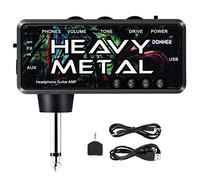 Donner Guitar Headphone Amp Heavy Metal USB Ricaricabile Mini Amplificatore Cuffia Tascabile per Chitarra Elettrica