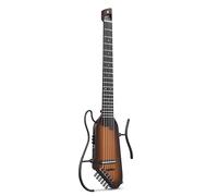 Donner HUSH C Chitarra classiche elettroacustica in nylon - Da viaggio ultraleggera con accordatore, preamplificatore HPS-II, jack cuffie e supporto a sgancio rapido - Sunburst