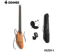 Donner HUSH-I Chitarra silenziosa intelligente da viaggio Chitarra folk in legno senza testa staccabile portatile HUSH-I Maple Black