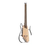 Donner HUSH I PRO - Chitarra acustica elettrica da viaggio, con diverse modalità di effetto, kit di auricolari, custodia, tracolla, cavo di ricarica