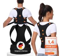 DONNER KRAFT Correzione posturale Uomo Donna: Back Posture Corrector Corrector Cintura Correzione per Uomo e Donna - Allenatore Postura Regolabile e Traspirante + Guida Ebook (L)