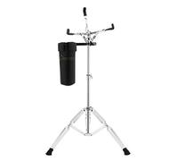 Donner Grande supporto per rullante regolabile, doppio braccio esteso, con supporto per bacchette da 10 '' a 14 '', gamma di altezza 66-101 cm