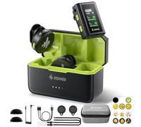 Donner Microfono lavalier wireless con jack da 3,5 mm per fotocamera, microfono da bavero plug-play con cancellazione del rumore, 305M 40H 48KHz 24Bit, Mini microfono professionale a doppio canale per