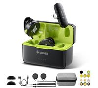 Donner Microfono lavalier wireless con tipo C per iPhone 15, microfono da bavero plug-play per iOS e Android con cancellazione del rumore, 305M 40H 48KHz 24Bit, mini microfono professionale a doppio