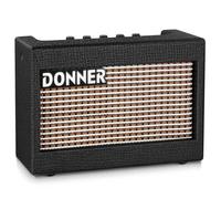 Donner Mini amplificatore per chitarra elettrica in legno, 3 W, piccolo amplificatore per chitarra M-3, altoparlante portatile e compatto