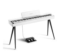 Donner OURA S100 88 Tasti con Tastiera Pesata e 3 Brani Dimostrativi, 15 Toni, Bluetooth Audio/MIDI, Pianoforte Digitale Domestico per Principianti, Avanzati, Bianco