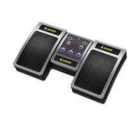 Donner Pedale Voltapagina Bluetooth Ricaricabile per Tablet, Argento