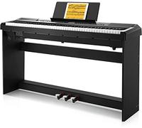 Donner Professionale Pianoforte Digitale 88 Tasti Pesati con Supporto per Pianoforte e Pedale, Full Weighted Piano Elettroniche Fullsize per Principianti, DEP-20
