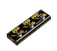 Donner X Third Man Hardware - Pedale multi-effetto, Triple Threat, pedale analogico 3 in 1 per chitarra, distorsione, phaser, eco, con adattatore per chitarra elettrica