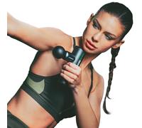 DONNERBERG® Pistola per massaggi Vincitore del test Miniberg - Massaggiatore di alta qualità in alluminio anodizzato, ampiezza 6 mm, 6 inserti in silicone, batteria a lunga durata, 7 anni di garanzia