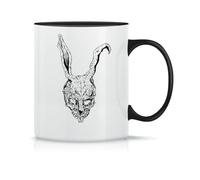 Donnie Darko Rabbit Head Tazza da Tè da Caffè in Ceramica Classica Magica Bianca Nera Rosa 330ml