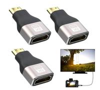 DONOONIS Confezione Da 3 Adattatori Mini HDMI A HDMI 8K, Adattatore Mini HDMI, Adattatore Micro HDMI, Adattatore Mini HDMI, Adattatore Mini HDMI HDMI, Mini HDMI A HDMI, Mini HDMI Per Laptop