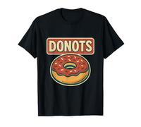 DONOTS Keto Donut Pun Comedy Art Say No Sugar No Carbs Maglietta