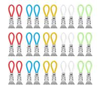 DONQL 30 pezzi clip in metallo Per appendi strofinacci cucina porta strofinacci cucina,appendi asciugamani cucina,ganci cucina strofinacci,pinze asciugamani mare,clip per teloni,clip towel(5 colori)