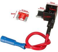 DONQOKLRP Porta di Backup dell'auto ADD-A Circuit Rubinetto Adattatore 12V Micro/Mini/Standard ATM APM Fusibili for Auto a Lama con Backup dell'auto da Lama 10a con Supporto(Micro)