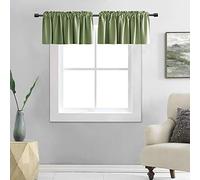 DONREN - Mantovana per cucina, 45 cm, colore: Verde salvia