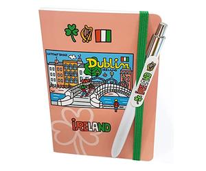 DONSOUVENIR PENNA IRLANDA E TACCUINO DUBLINO. DUBLIN NOTEBOOK & PEN IRELAND.