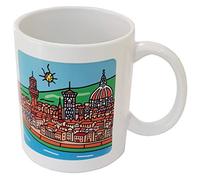 DONSOUVENIR Tazza Firenze. Mug Ceramica. Modello: Fiume Arno E Città