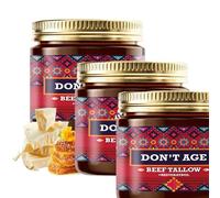 Don't Age Mexican Beef Tallow Resveratrol, Don't Age Mexican Beef Tallow Resveratrol Honey Soothing Cream, Crema Viso Nutriente al Miele Biologico Idratante, Per Rassodare e Rassodare (3Pcs)