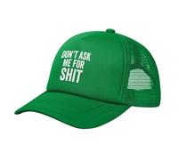 Don't Ask Me for Shit Donna Uomo Berretto da Baseball Regolabile Cappellino da Baseball Moda Cappello Trucker per Pesca Ciclismo All'Aperto