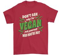 Don'T Ask Why IN per Vegani Uomo T-Shirt 100% Cotone