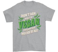 Don'T Ask Why IN per Vegani Uomo T-Shirt 100% Cotone