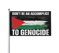 Don'T Be An Accomplice To Genocide flag Free Gaza Palestine 3x5 Ft Flags Yard Sign Banner