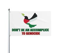Don'T Be An Accomplice To Genocide flag Free Gaza Palestine 3x5 Ft Flags Yard Sign Banner