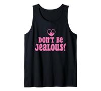 Don't Be Jealous Retro Pink Citazione Grafica Canotta