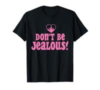 Don't Be Jealous Retro Pink Citazione Grafica Maglietta