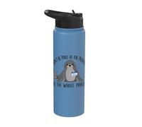 Dont Be Part of The Problem Funny Seal Art Stainless Steel Insulated Water Bottle