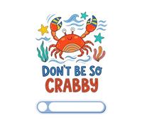 Don't Be So Crabby Composition Notebook: Cute Crab Pun Lined Journal for Kids and Teens: 6x9 Inch, 150 College Ruled Pages, Fun Summer Beach Theme Sea ... Vibrant Coastal Doodle Stationery Gift