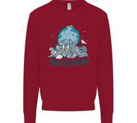 Don'T Be Trashy Climate Change Ambiente Bambini Felpa Maglione