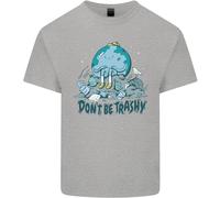 Don'T Be Trashy Climate Change Ambiente Uomo Cotone T-Shirt