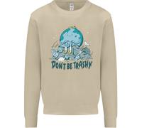 Don'T Be Trashy Climate Change Ambiente Uomo Felpa Maglione
