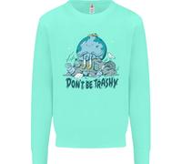 Don'T Be Trashy Climate Change Ambiente Uomo Felpa Maglione