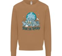 Don'T Be Trashy Climate Change Ambiente Uomo Felpa Maglione