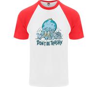 Don'T Be Trashy Climate Change Ambiente Uomo S/S Baseball T-Shirt