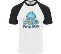Don'T Be Trashy Climate Change Ambiente Uomo S/S Baseball T-Shirt