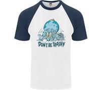 Don'T Be Trashy Climate Change Ambiente Uomo S/S Baseball T-Shirt